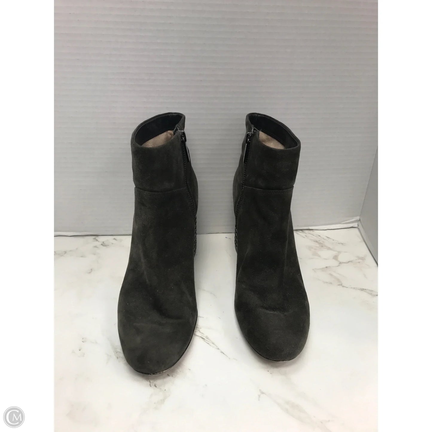 Boots Designer By Michael Kors In Grey, Size: 8