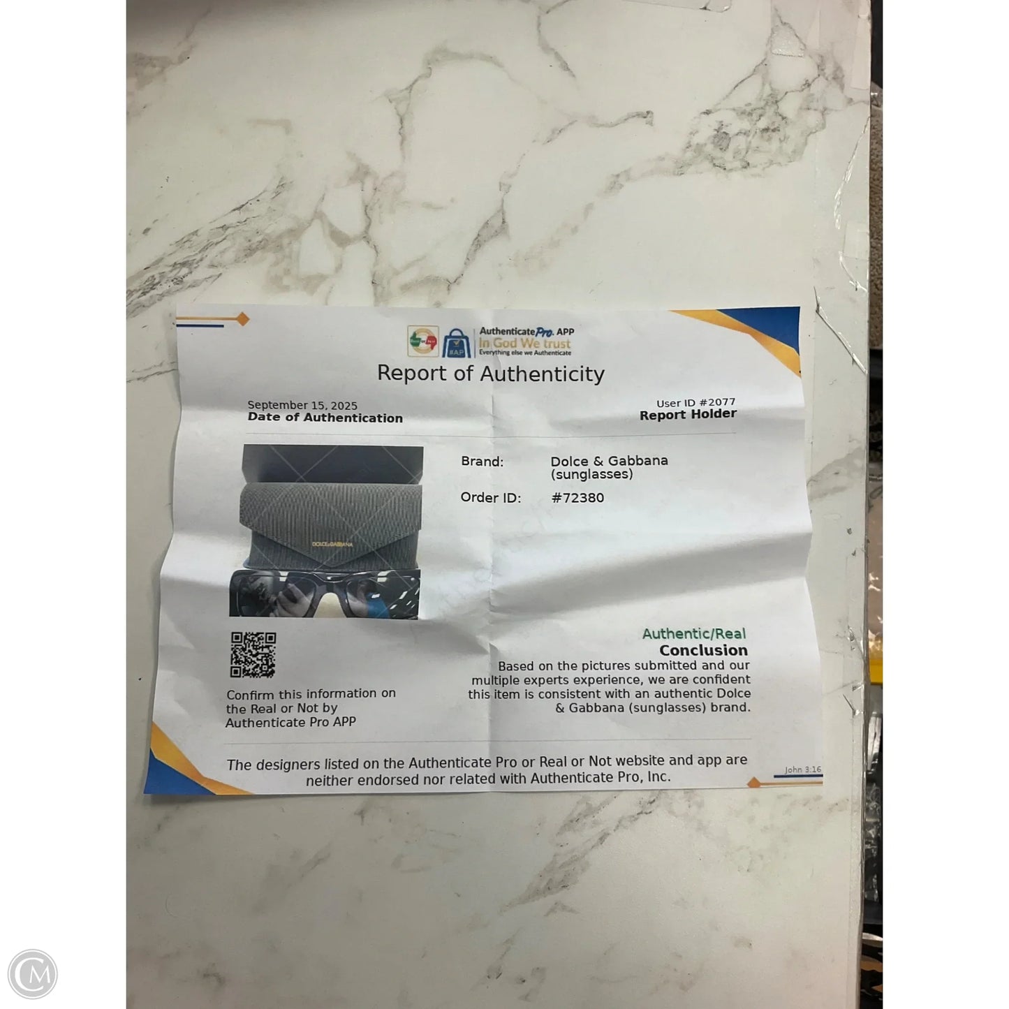 Sunglasses Luxury Designer By Dolce And Gabbana