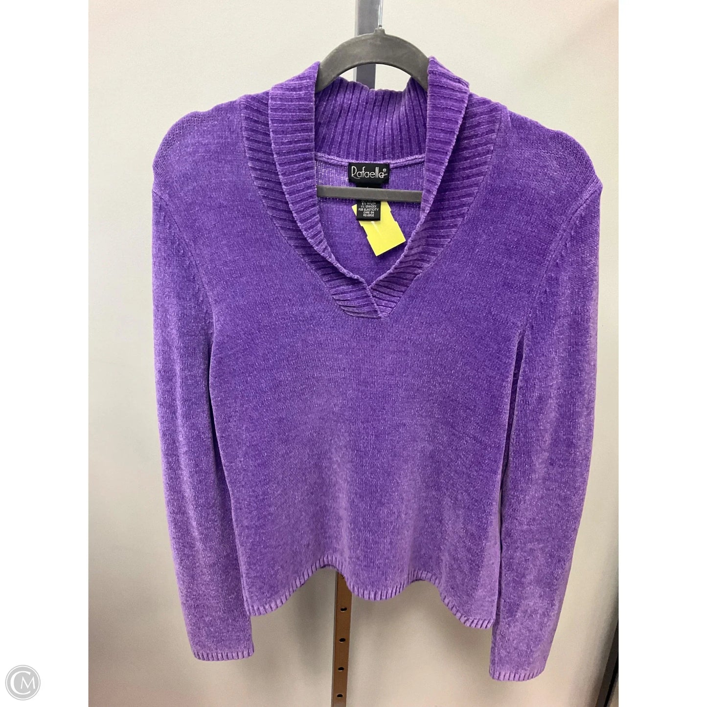 Top Long Sleeve By Rafaella In Purple, Size: L