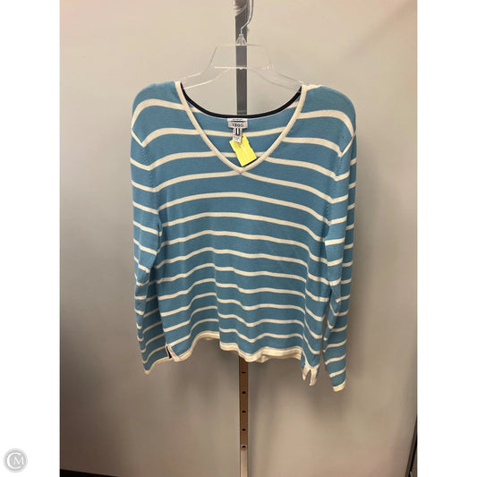 Sweater By Izod In Striped Pattern, Size: L