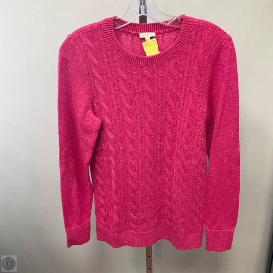 Sweater By Talbots In Pink, Size: S