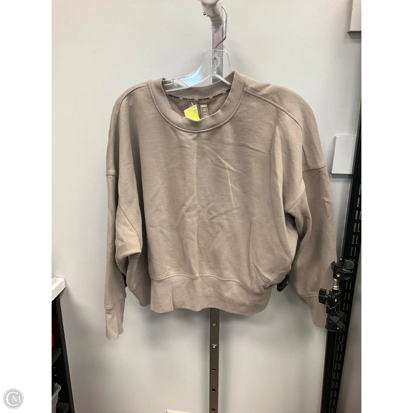 Sweatshirt Crewneck By Dkny In Tan, Size: S