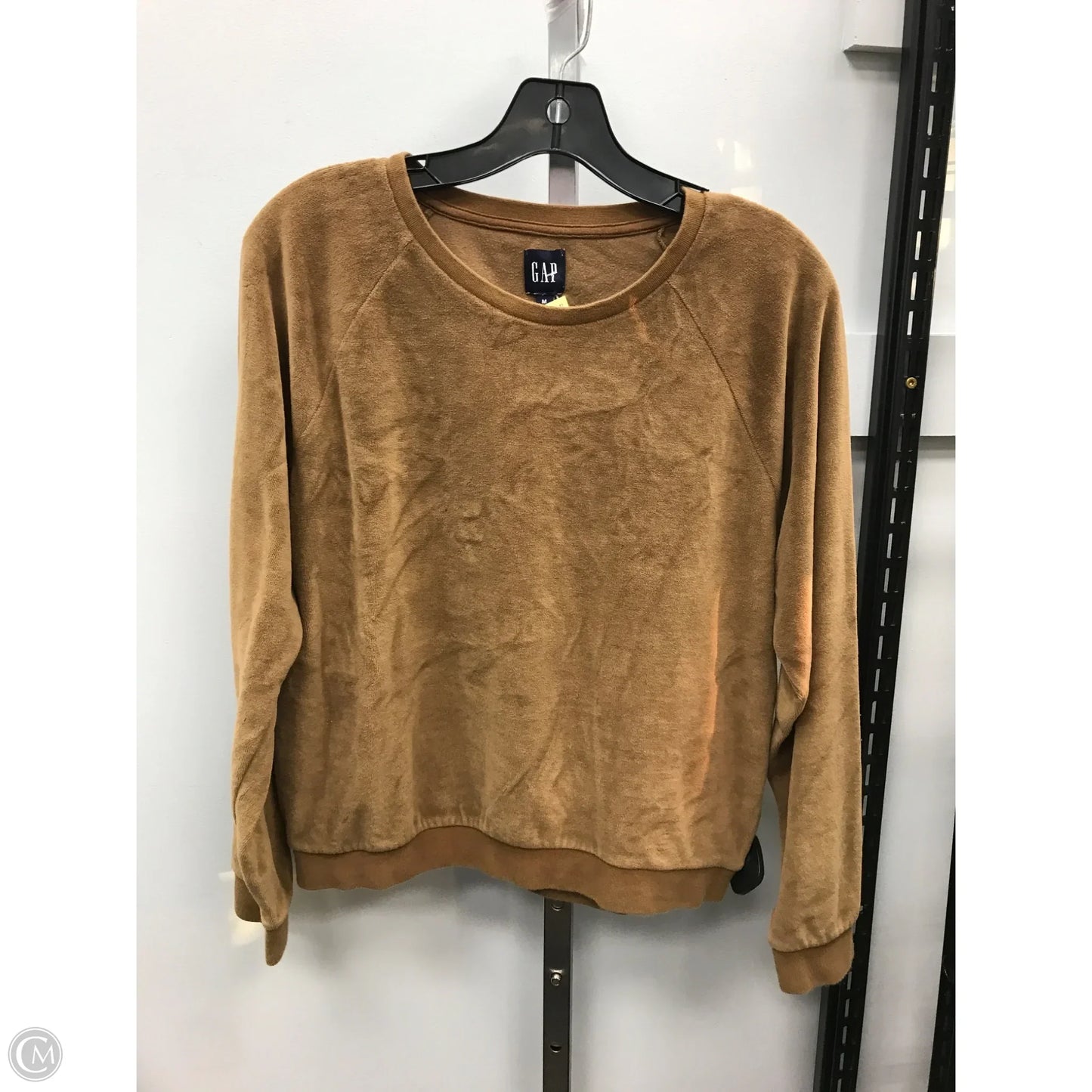 Top Long Sleeve By Gap In Gold, Size: M