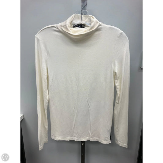 Top Long Sleeve By Jones New York In Cream, Size: S