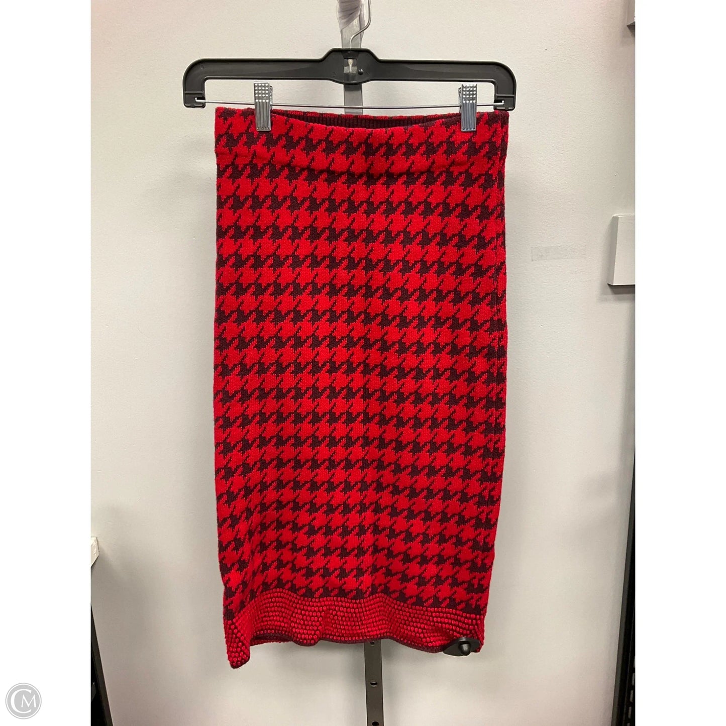Skirt Midi By Ann Taylor In Red, Size: Xs