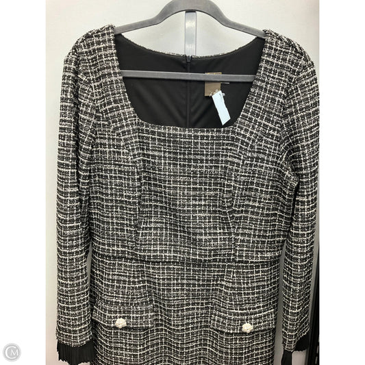 Dress Casual Short By Taylor In Black & White, Size: 16