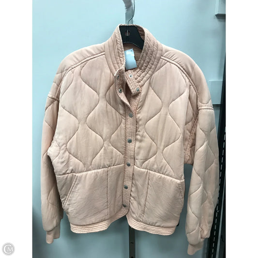 Jacket Puffer & Quilted By Blanknyc In Peach, Size: S