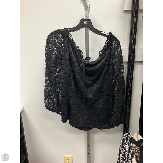 Top Long Sleeve By Torrid In Black, Size: Xl