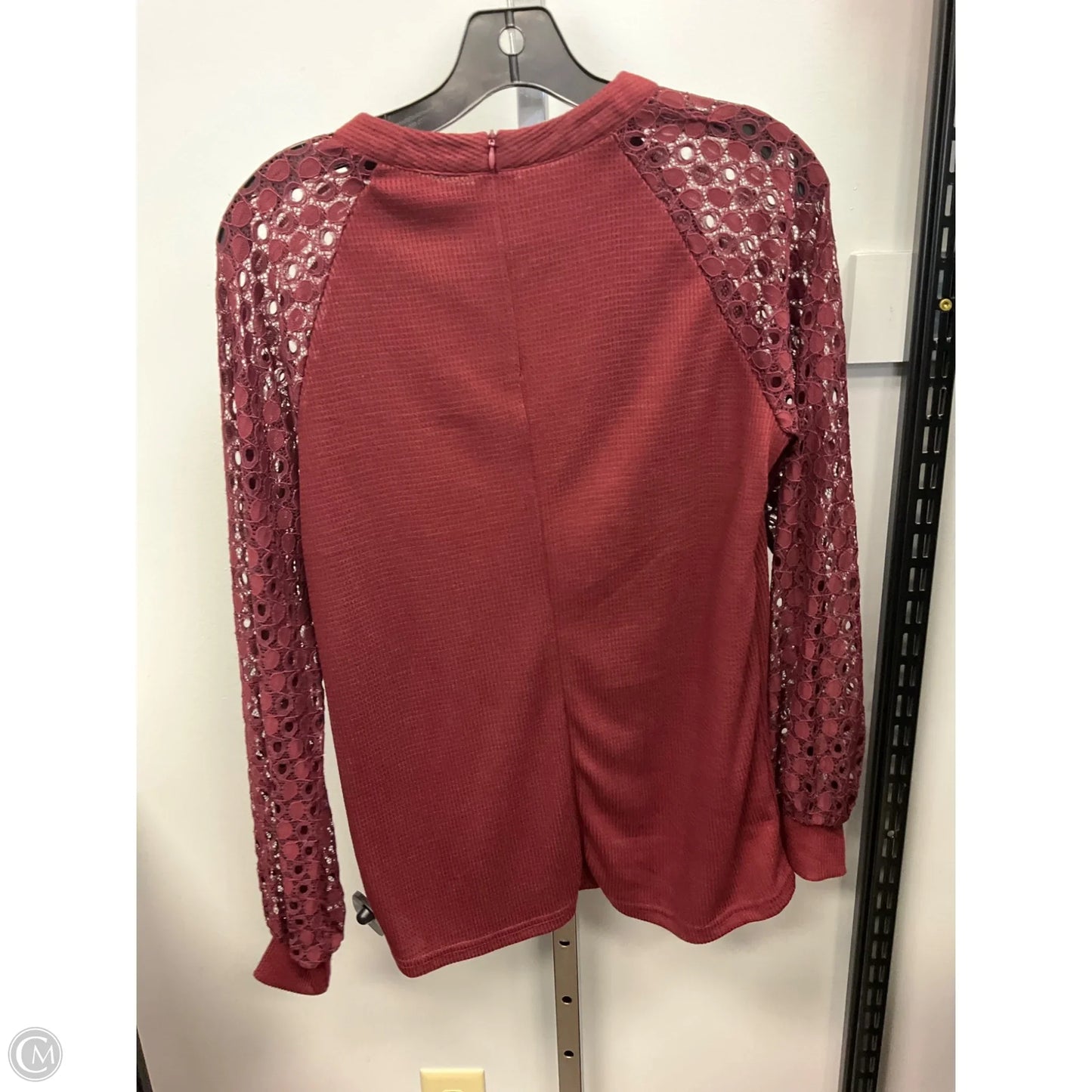 Top Long Sleeve By Miholl In Red, Size: S