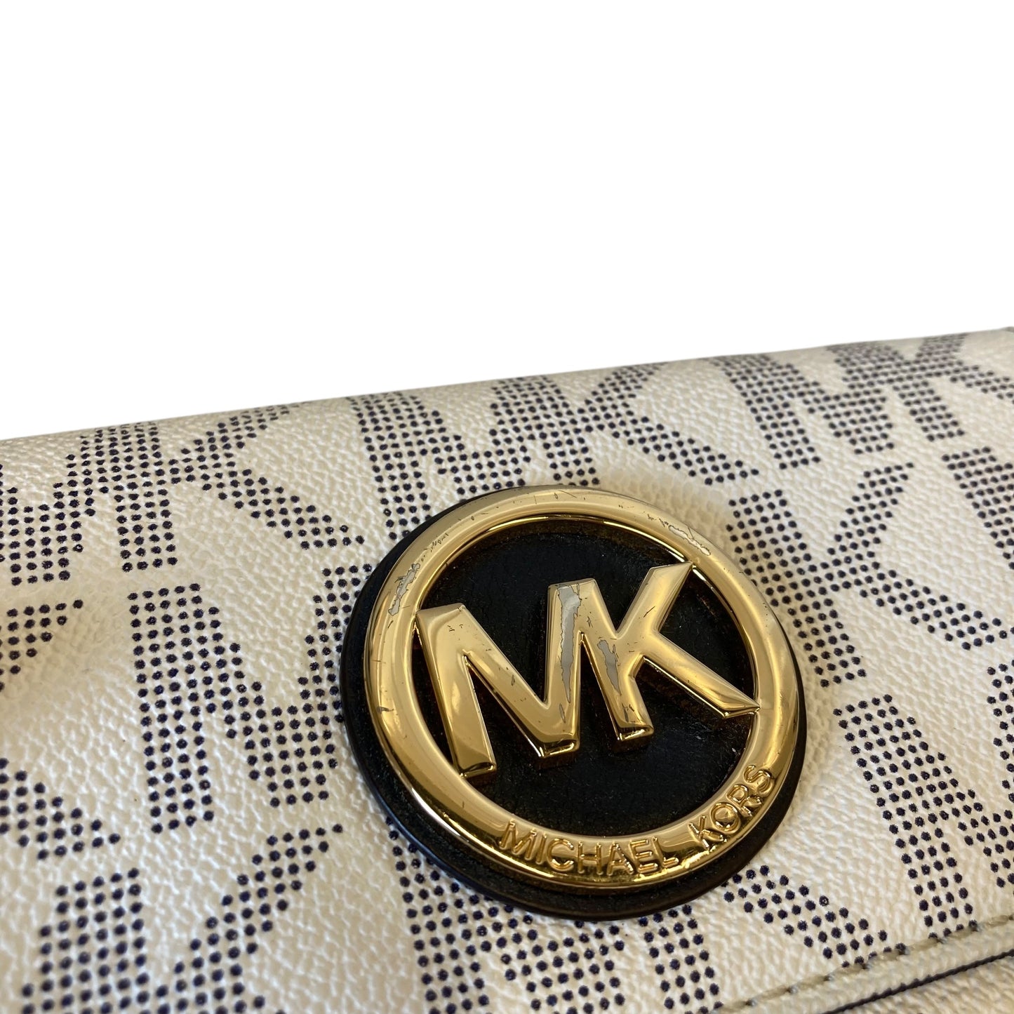 Wallet Designer By Michael Kors In Blue & White, Size:Large