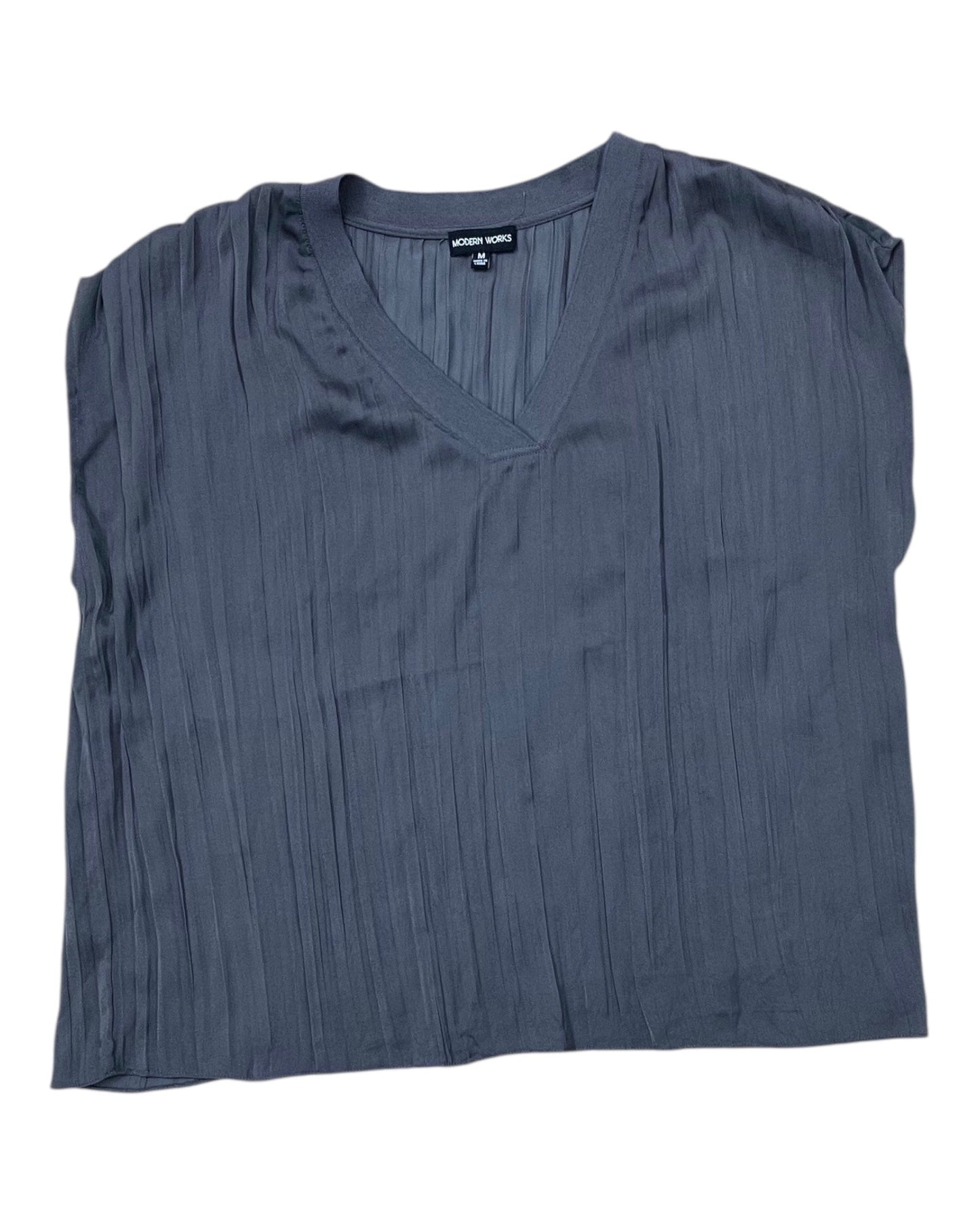 Top Sleeveless By Modern Works In Grey, Size:M