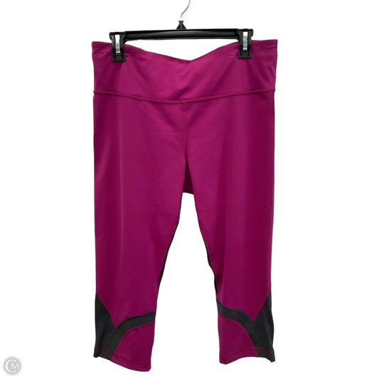 Athletic Capris By Lululemon In Pink, Size: 14