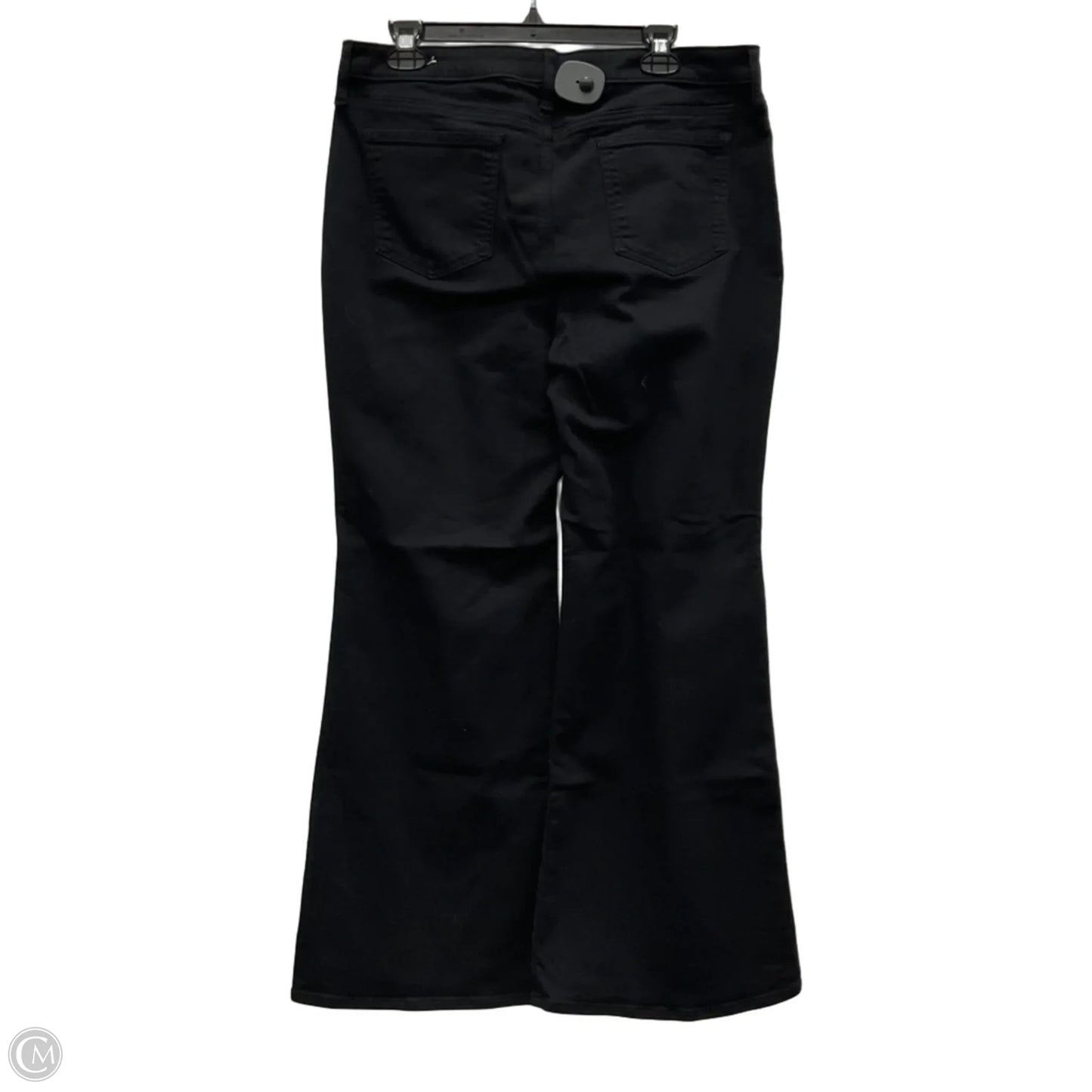 Jeans Flared By Chicos In Black, Size: L