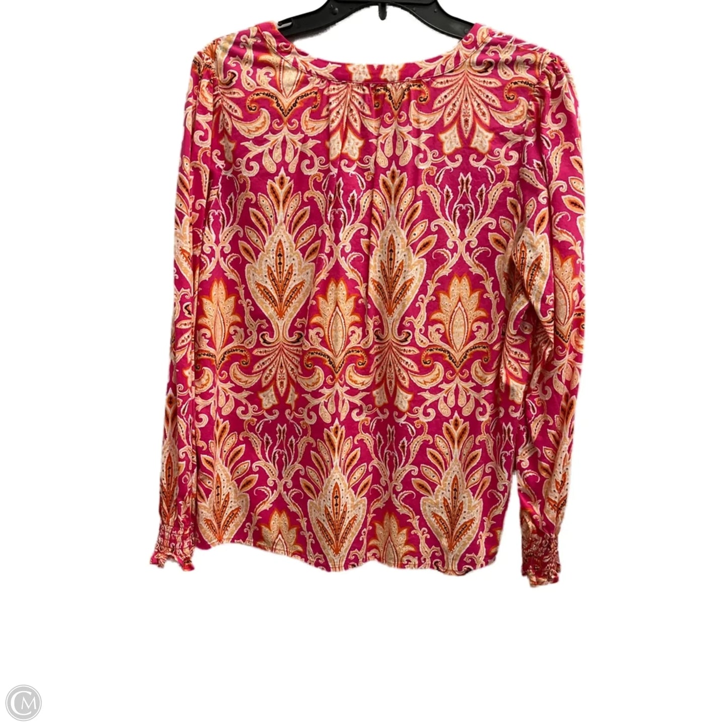 Top Long Sleeve By Loft In Pink, Size: M