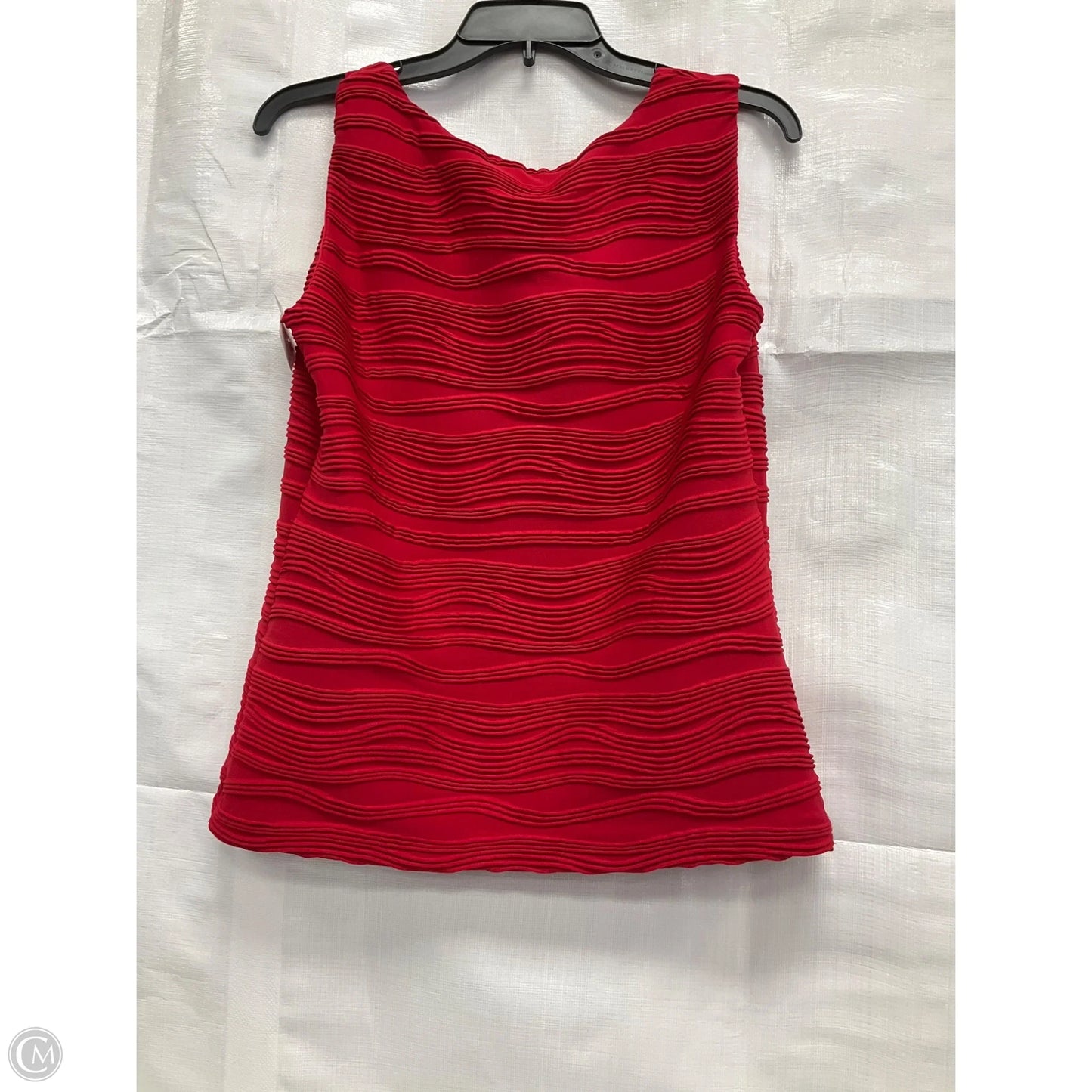 Top Sleeveless By Calvin Klein In Red, Size: S