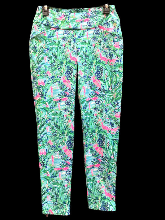 Athletic Pants By Lilly Pulitzer In Blue & Pink, Size: 4