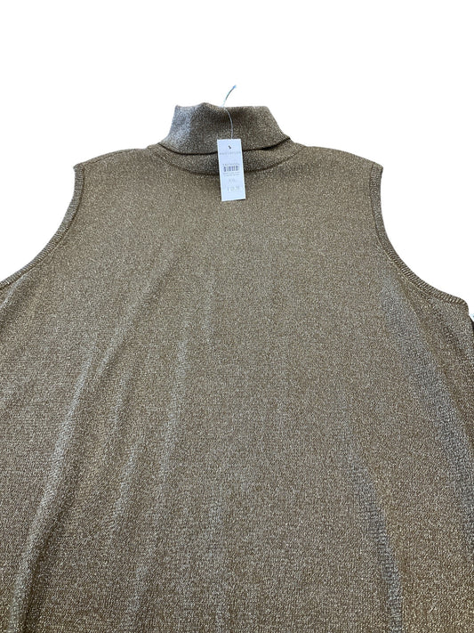 Top Sleeveless By Ann Taylor In Gold, Size: Xl