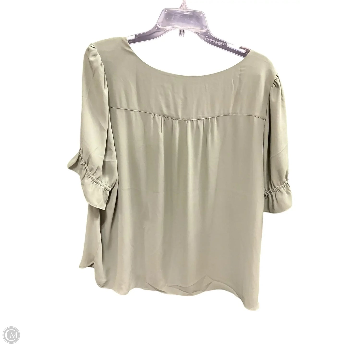 Top Short Sleeve By Loft In Green, Size: Xl