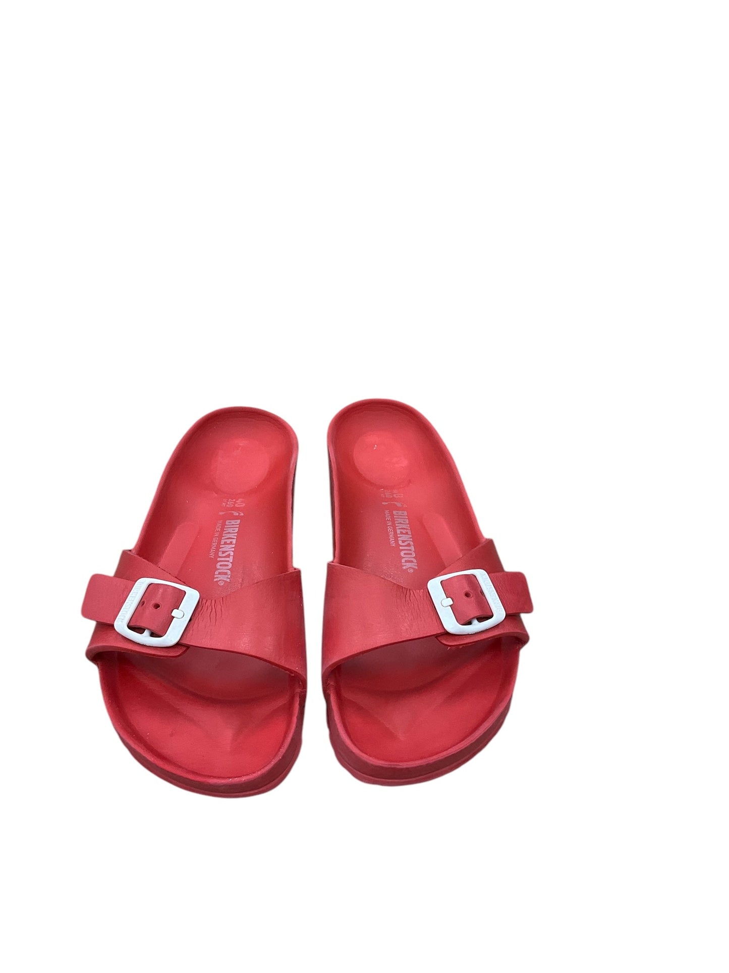 Sandals Flats By Birkenstock In Red, Size: 9