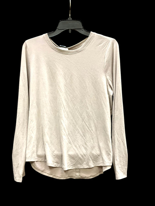 Athletic Top Long Sleeve Crewneck By Athleta In Beige, Size: M