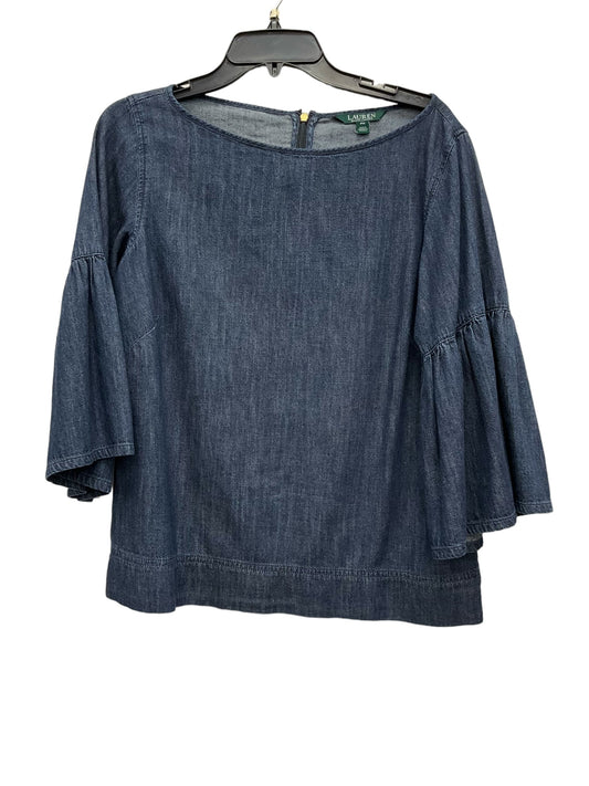 Top Short Sleeve By Lauren By Ralph Lauren  Size: Petite  Medium