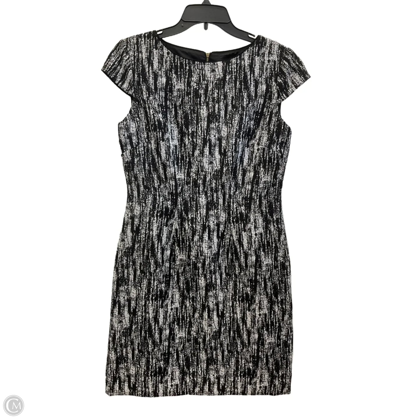 Dress Work By Tahari By Arthur Levine In Black & White, Size: 6