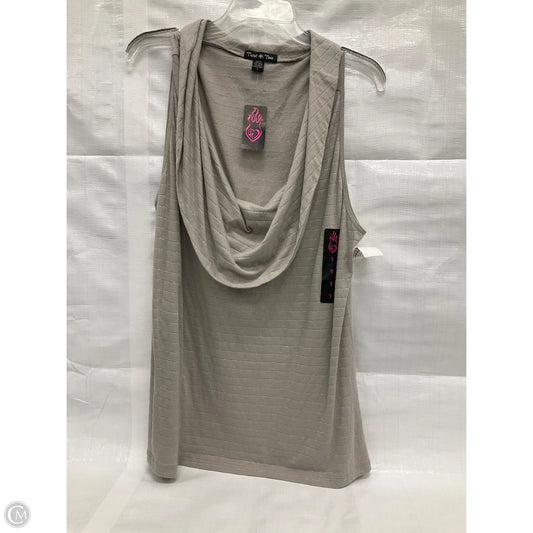 Top Sleeveless By Clothes Mentor In Beige, Size: 1x