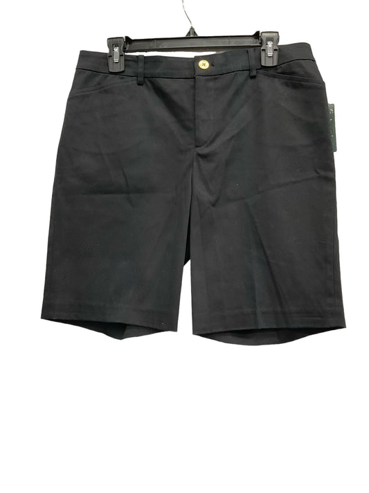 Black Shorts Lauren By Ralph Lauren, Size 8