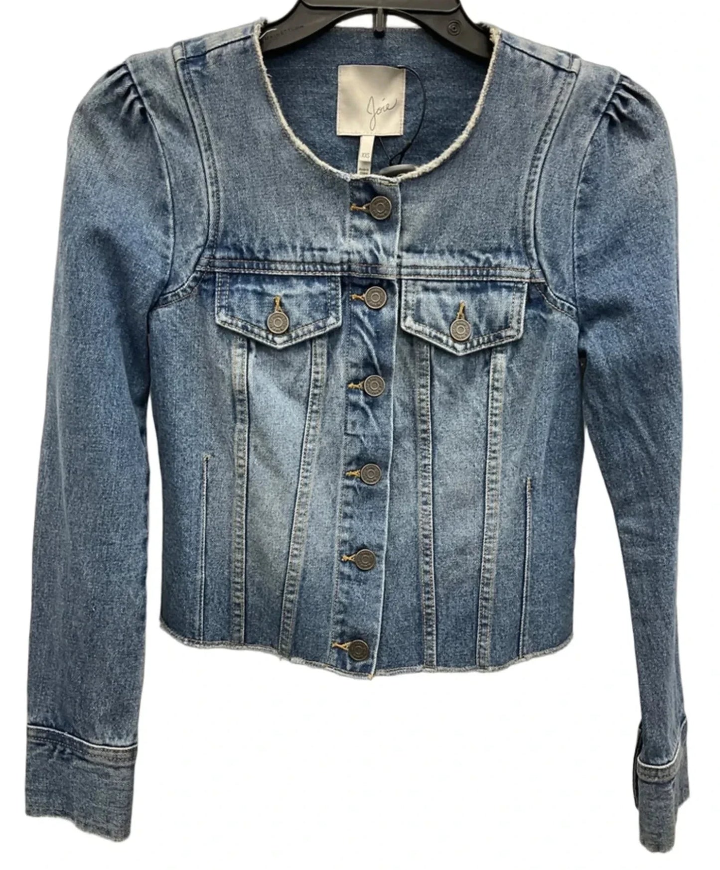 Jacket Denim By Joie In Blue Denim, Size: Xxs