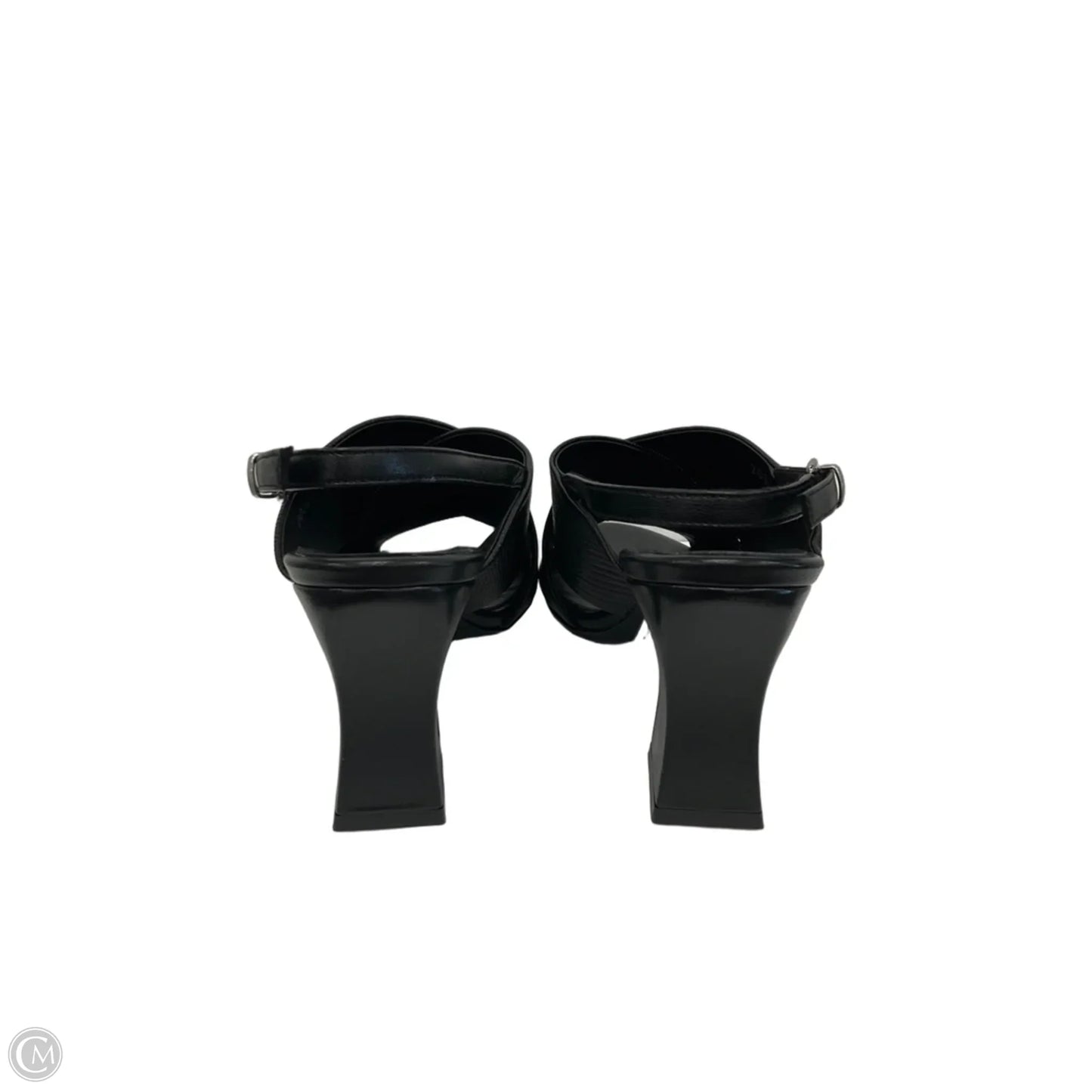Sandals Heels Block By Aquatalia In Black, Size: 8
