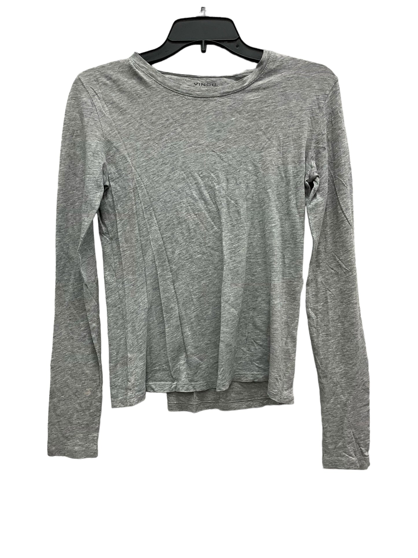 Grey Top Long Sleeve Basic Vince, Size Xs