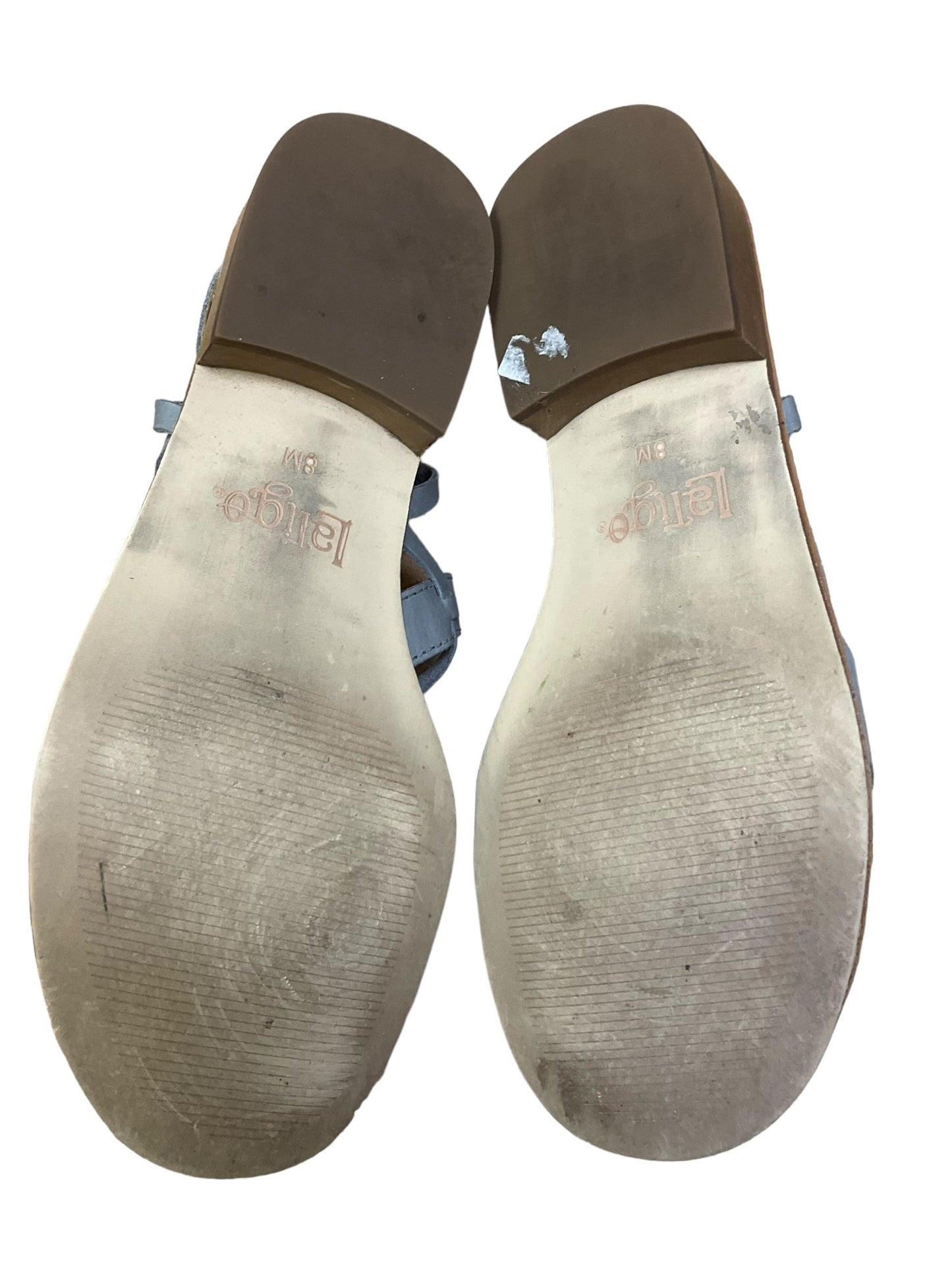 Blue Sandals Flats Cmb, Size 8