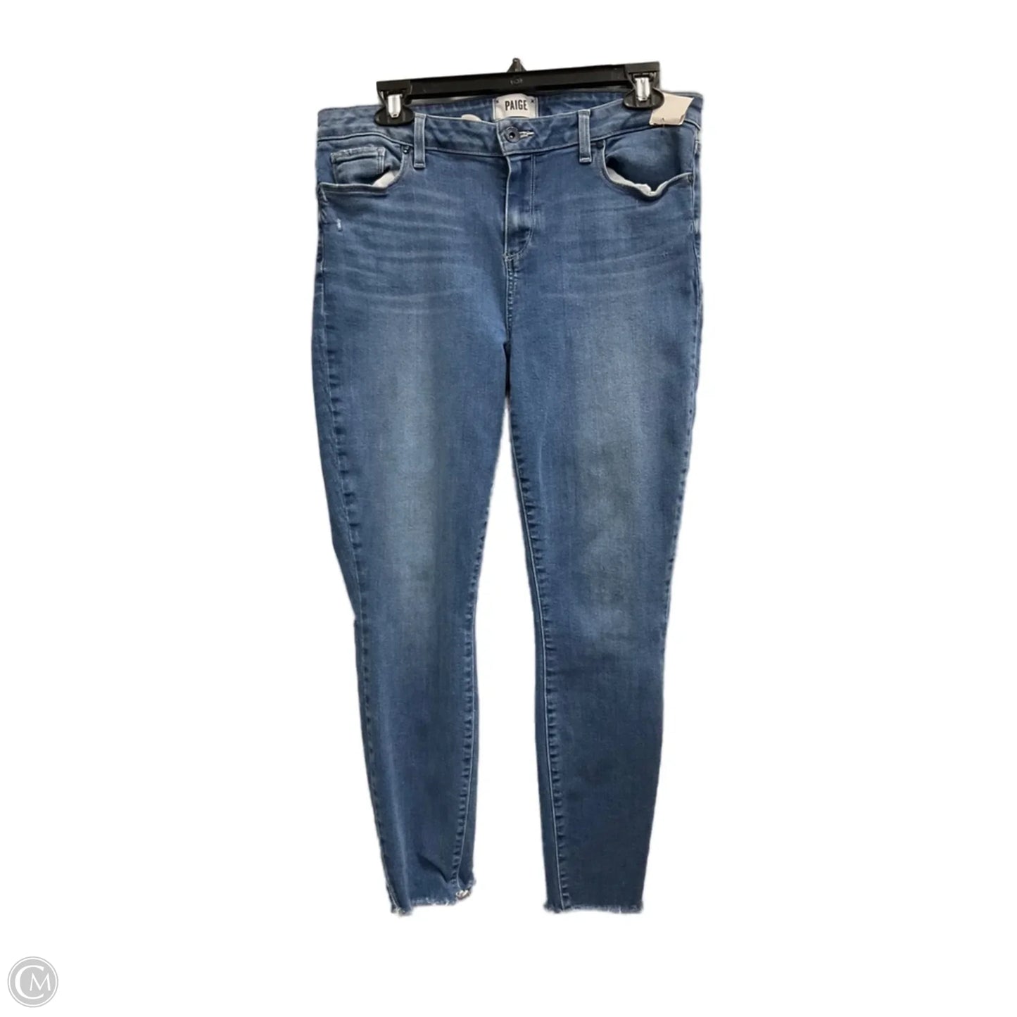 Jeans Skinny By Paige In Blue Denim, Size: 16