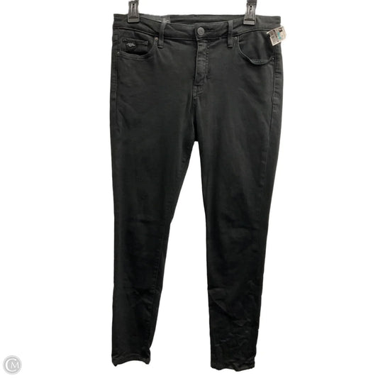 Jeans Skinny By Armani Exchange In Black Denim, Size: 12