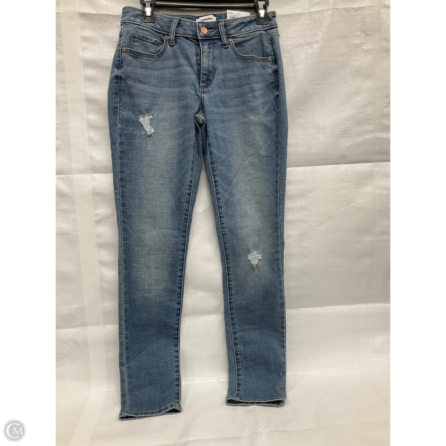 Jeans Skinny By Sonoma In Blue Denim, Size: 4