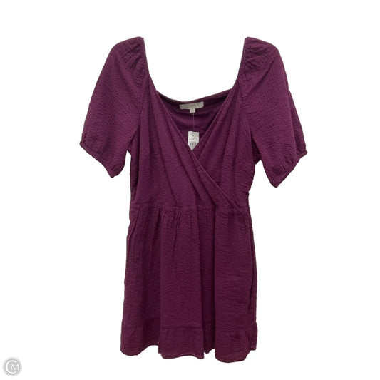 Dress Casual Short By Loft In Purple, Size: M