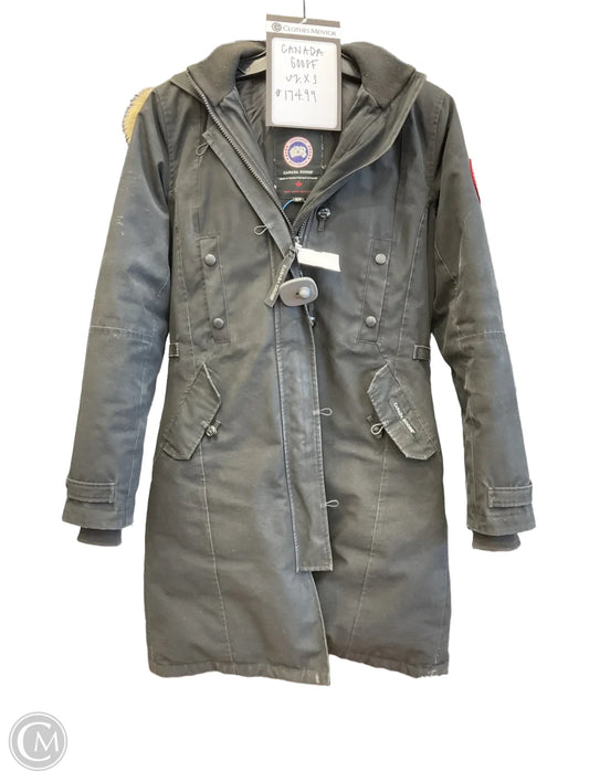 Coat Luxury Designer By Canada Goose In Black, Size: Xs