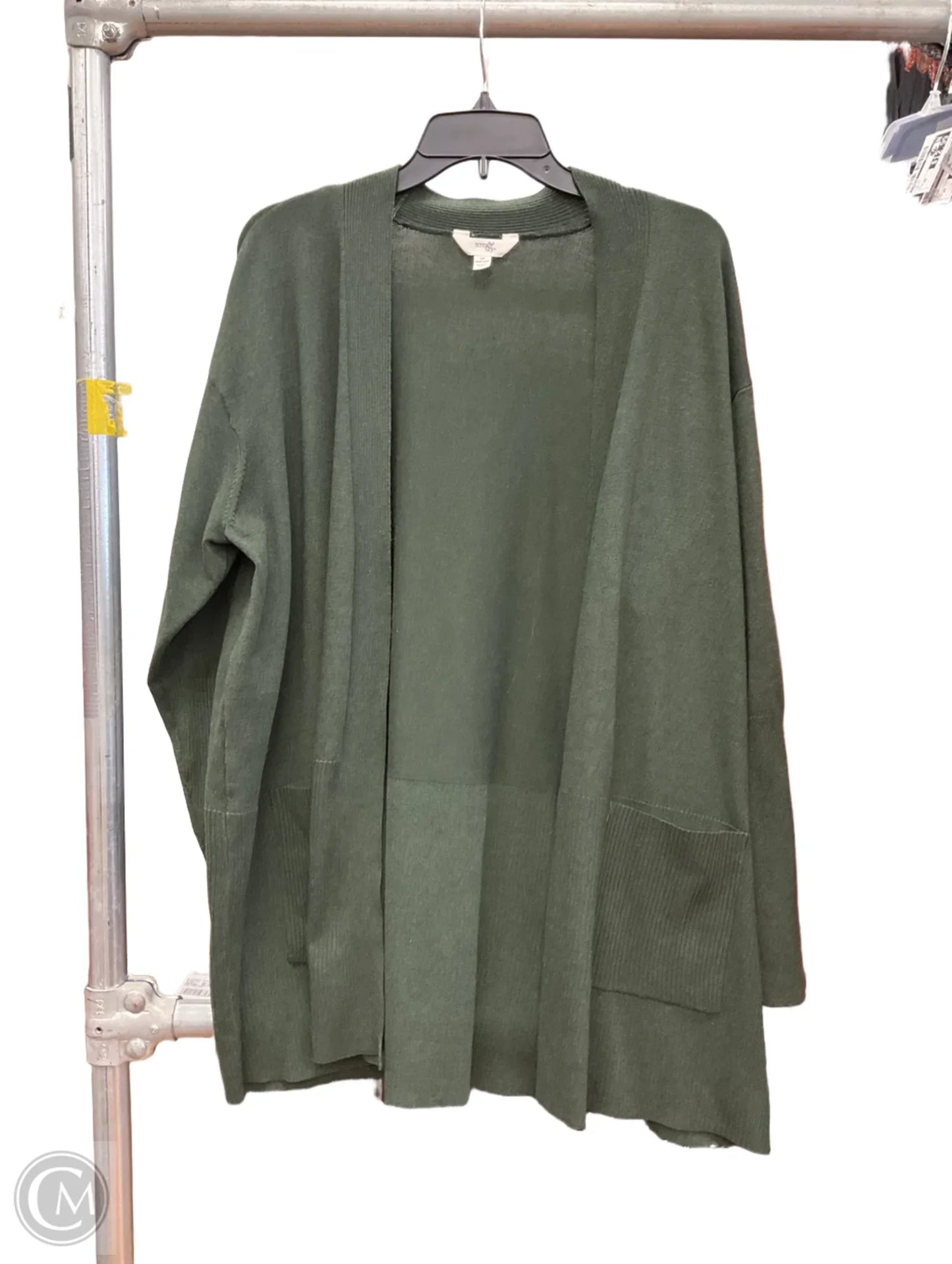 Cardigan By Terra & Sky In Green, Size: 2x