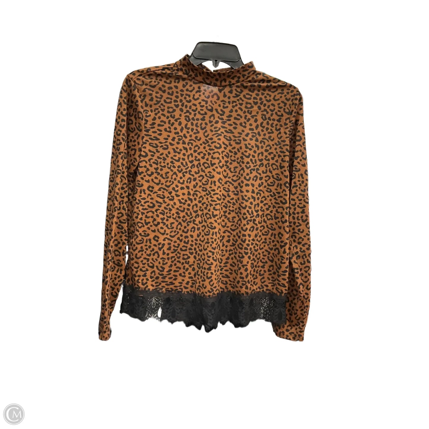 Top Long Sleeve By Bobeau In Leopard Print, Size: M