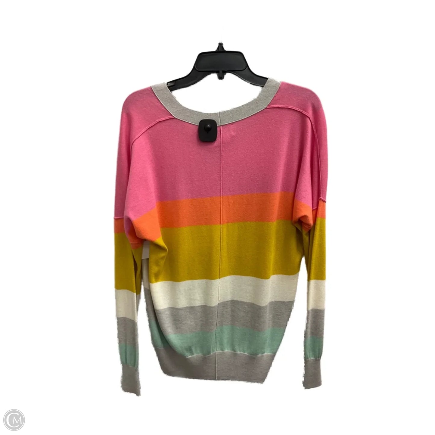 Top Long Sleeve By Cmc In Striped Pattern, Size: M