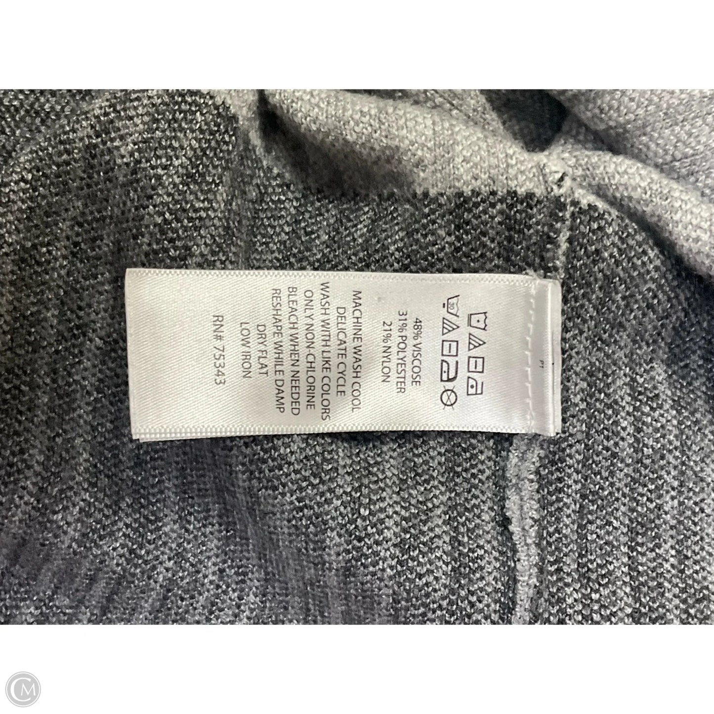 Sweater By Rachel Zoe In Grey & White, Size: L