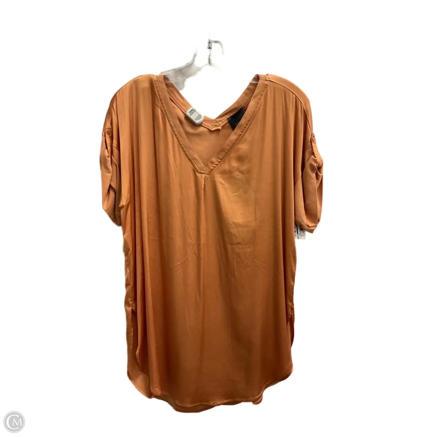 Top Short Sleeve By Lysse In Orange, Size: S