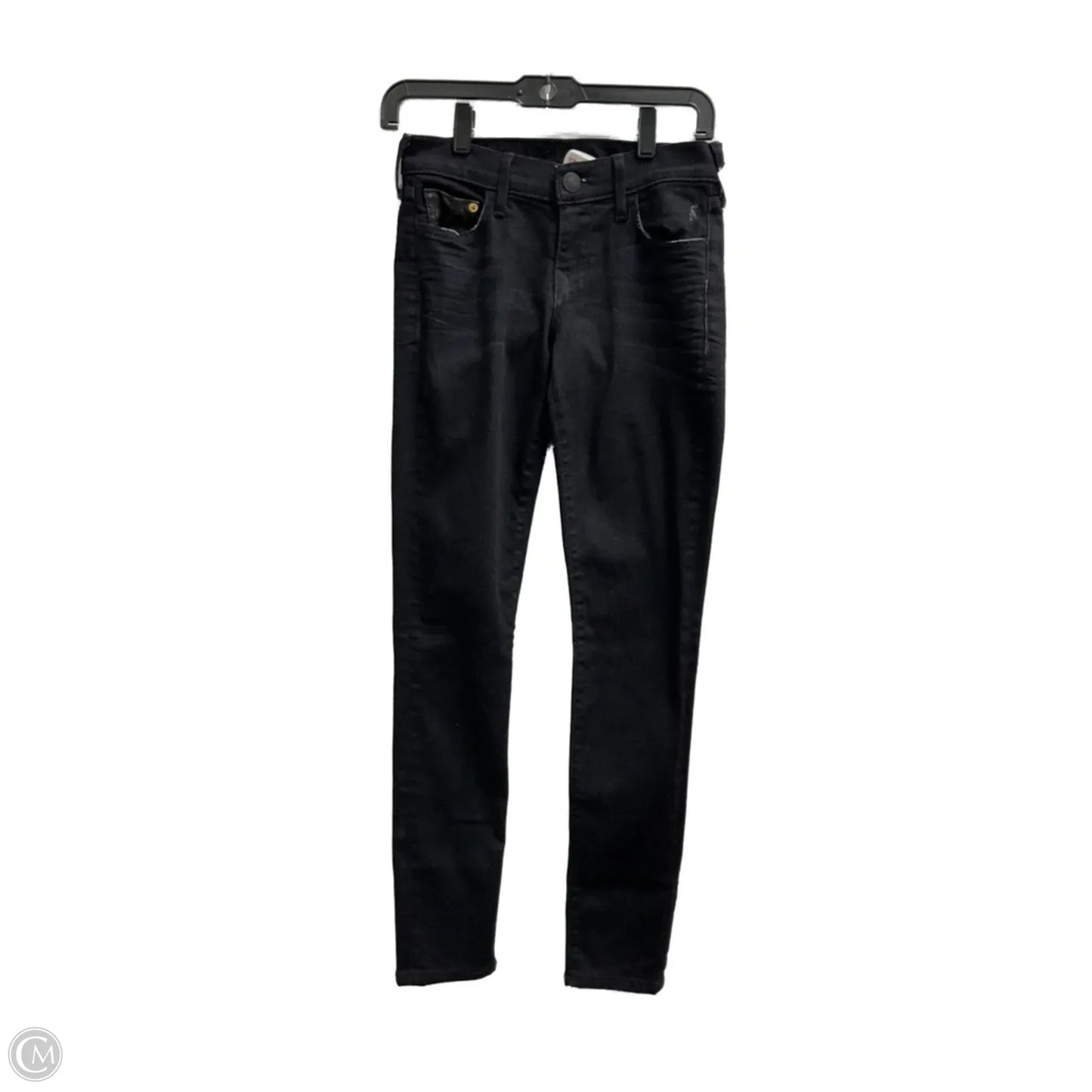 Jeans Skinny By True Religion In Black Denim, Size: 2