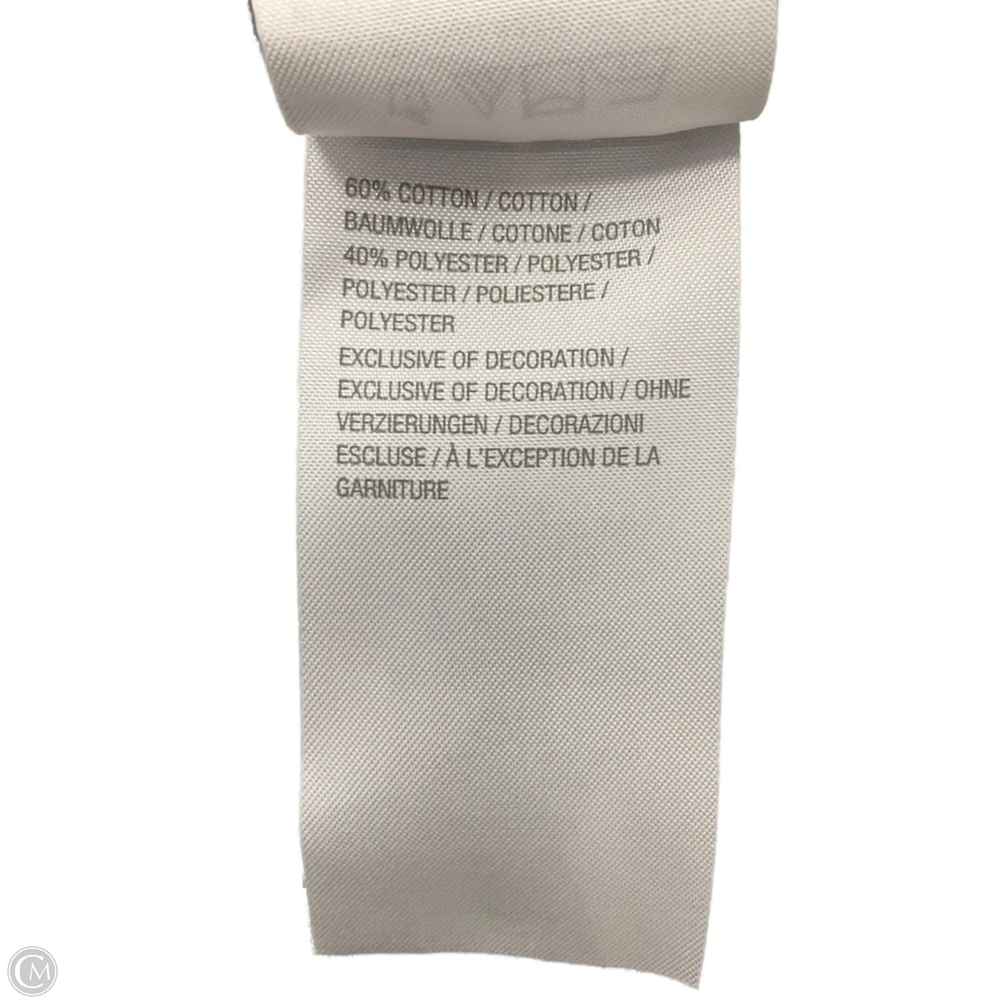 Top 3/4 Sleeve By Bob Mackie Qvc In Striped Pattern, Size: 1x