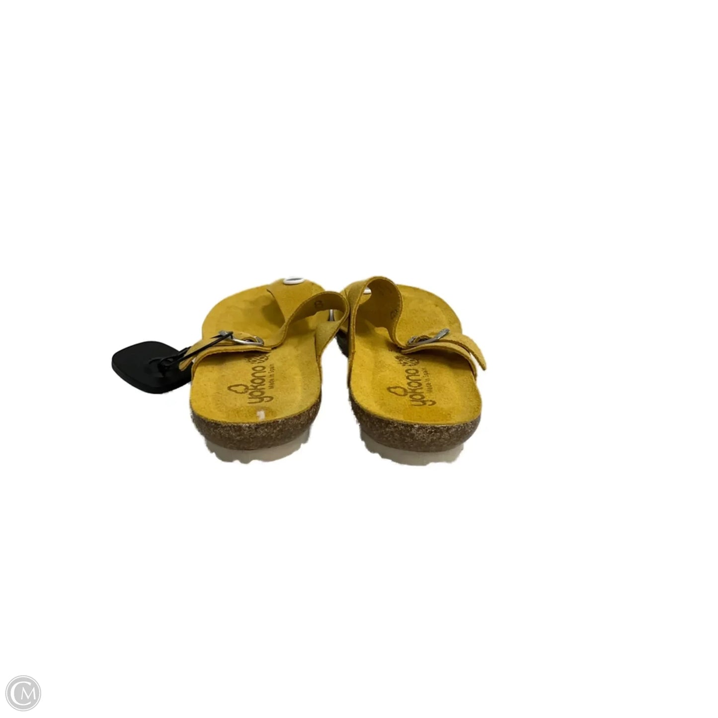 Sandals Flats By Clothes Mentor In Yellow, Size: 8