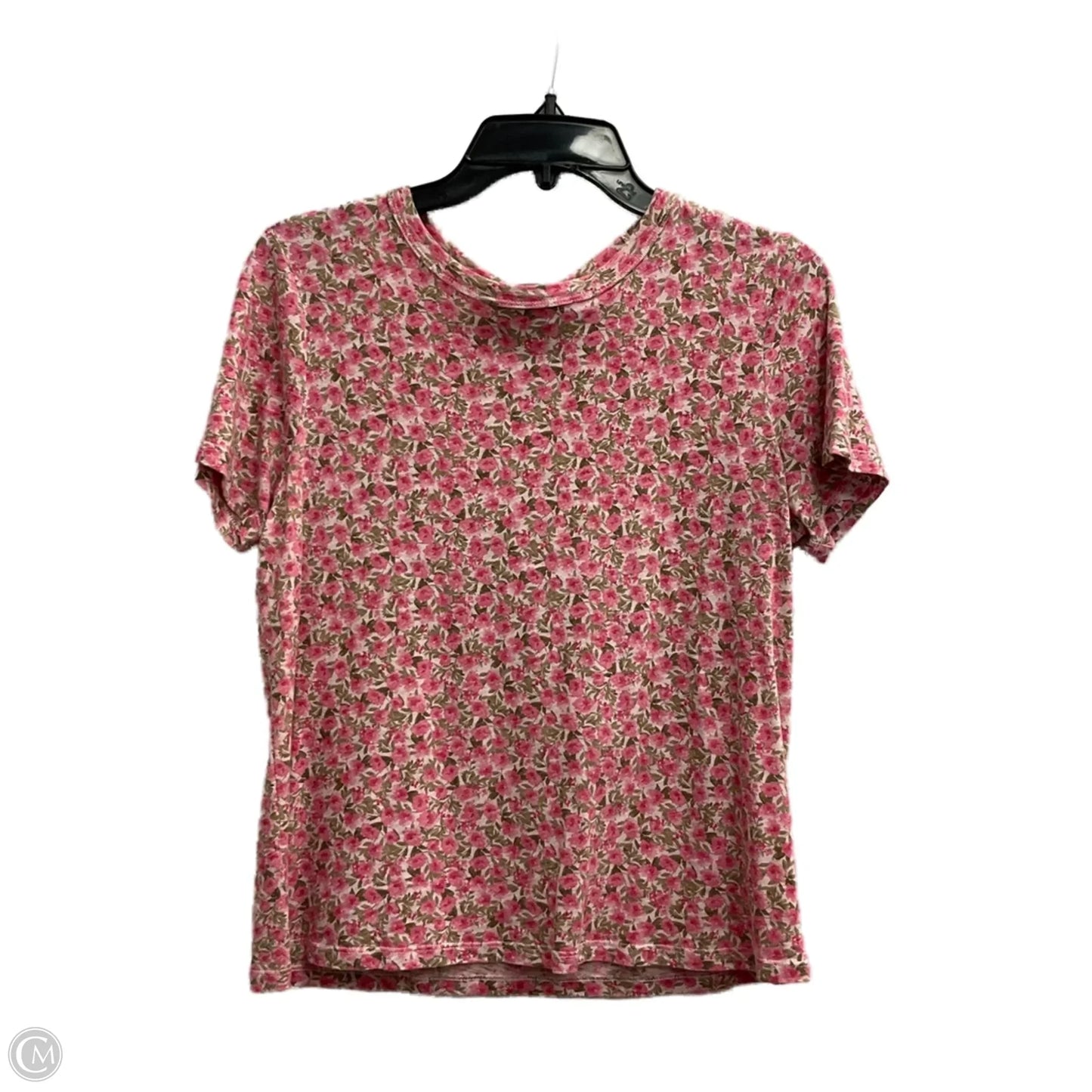 Top Short Sleeve Basic By Old Navy In Floral Print, Size: S