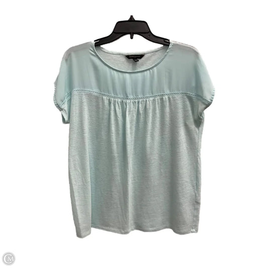 Top Short Sleeve By Banana Republic In Blue, Size: Mp