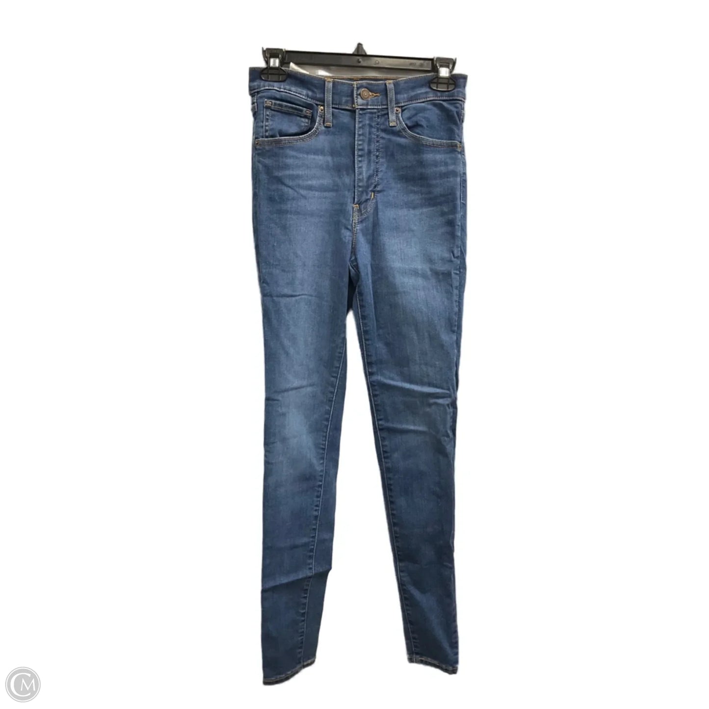 Jeans Skinny By Levis In Blue Denim, Size: 4