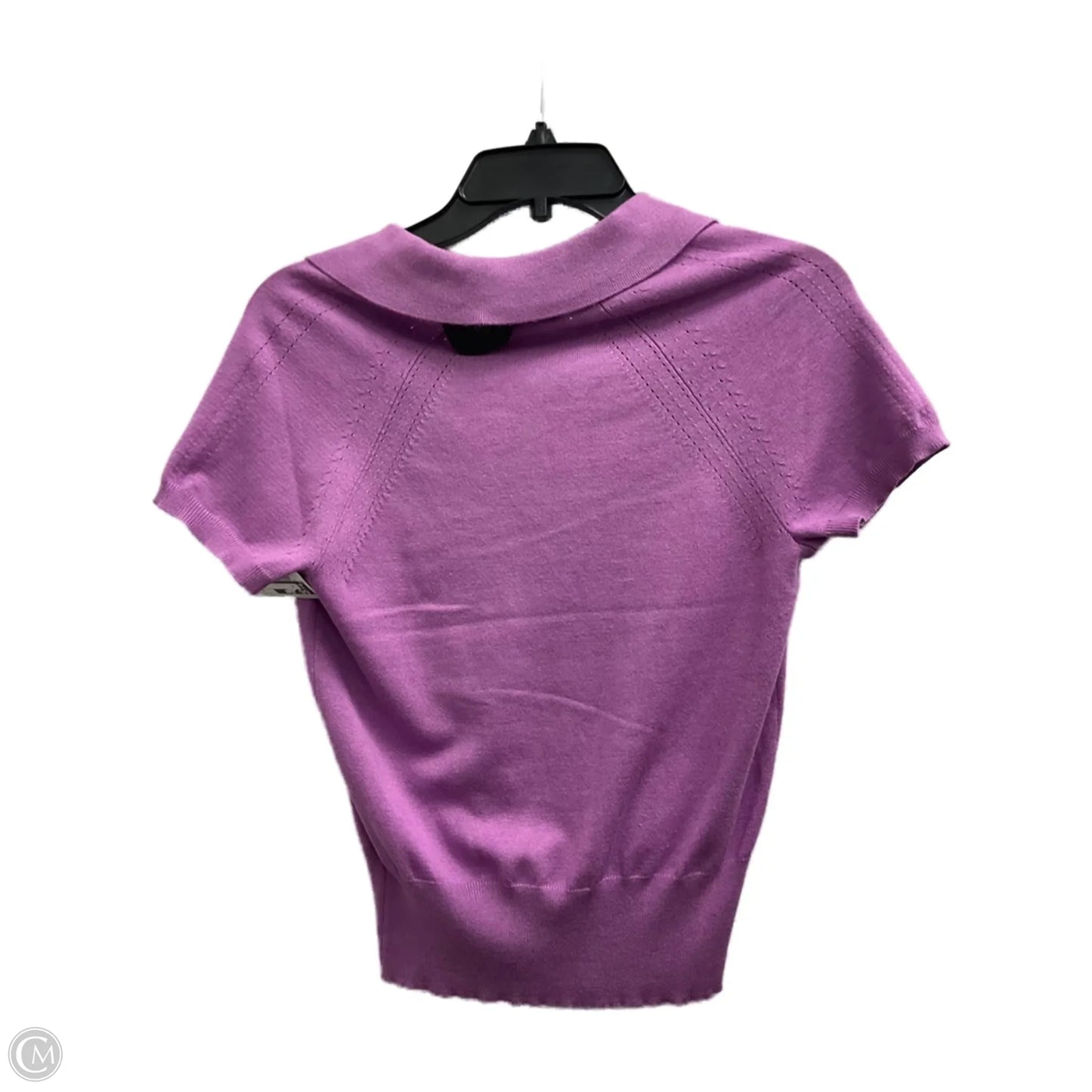 Top Short Sleeve By Premise In Purple, Size: S