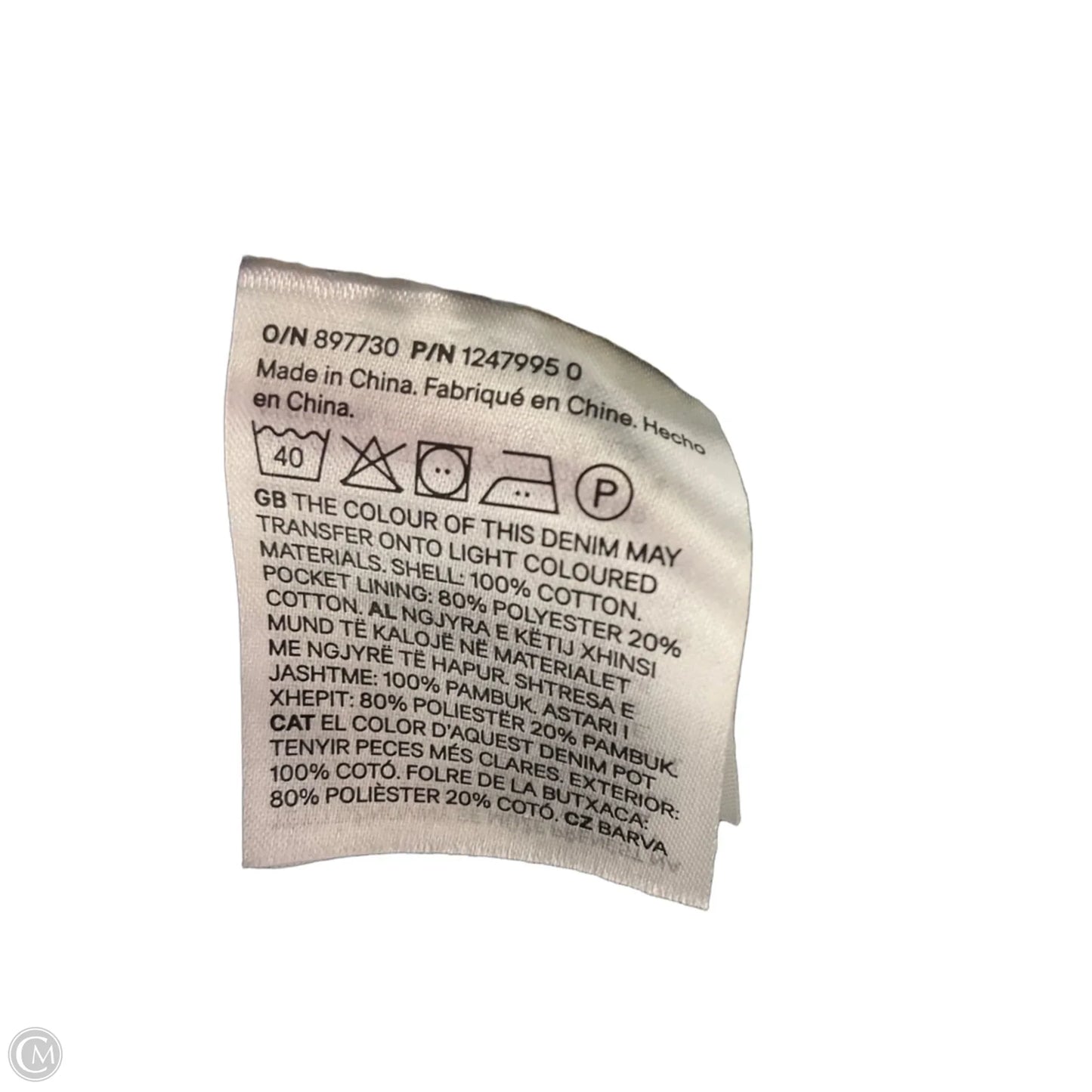 Skirt Midi By H&m In Blue Denim, Size: 4